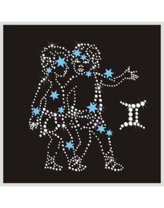 Картина Сваровски Созвездие Близнецы 25 х 25 см Хрустальные подарки