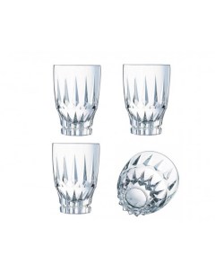 Набор высоких стаканов ORNAMENTS 360 мл 4 шт Cristal d’arques