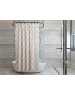 Штора для ванной 180х200 см ПВХ Mosaico бежевый Bacchetta