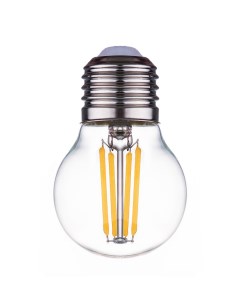 Лампа светодиодная нитевидная прозрачная шар G45 11 Вт 6500 К Е27 Комплект 10 шт Фарлайт
