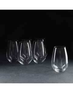 Набор стаканов для воды Жизель 6 шт 450 мл хрустальное стекло Crystal bohemia