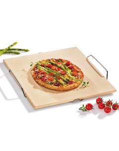 Поднос для выпекания пиццы с подставкой 38 см х 35 5 см h 3 5 см камень Kuchenprofi