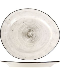 Тарелка мелкая Пастораль D 30 5 см серый 3013123 Kunstwerk