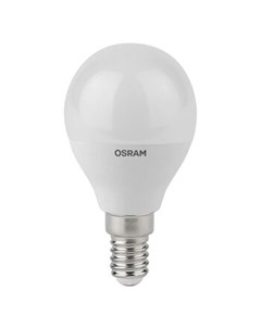 Лампочка светодиодная Antibacterial Е14 7 5 Вт нейтральный груша матовая Osram