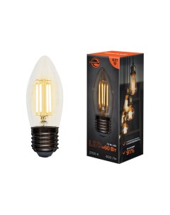 Лампа филаментная Свеча CN35 7 5 Вт 2700K E27 диммируемая 604 089 Rexant