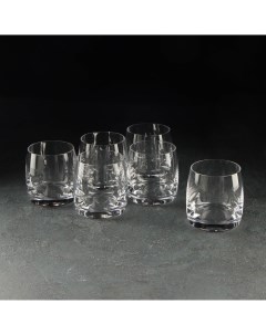 Набор стаканов для виски Pavo стеклянный 230 мл 6 шт Crystalite bohemia