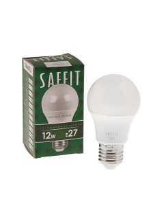 Лампочка светодиодная SBA6012 55007 230V 12W E27 A60 2700K упаковка 5 шт Saffit