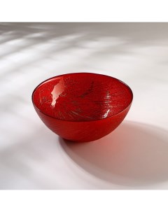Салатник Фейерверк d 15 см цвет красный Akcam