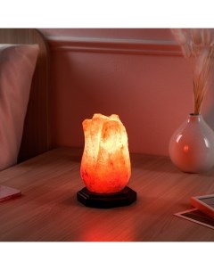 Соляная лампа Тюльпан малый цельный кристалл 15 см 1 5 кг Ваше здоровье