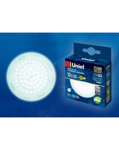Лампа светодиодная UNIEL GX53 10W 4000K арт 676896 10 шт Nobrand