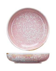 Тарелка глубокая Пион 193х193х45мм фарфор розовый Kunstwerk