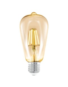 Лампа светодиодная филаментная E27 4W 2200К янтарь 11521 10шт Eglo
