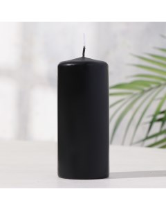 Свеча цилиндр 5х11 5 см 25 ч 175 г черная Омский свечной