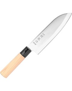 Нож кухонный Сантоку двусторонняя заточка L 29 5 16 5 см 4072466 Sekiryu