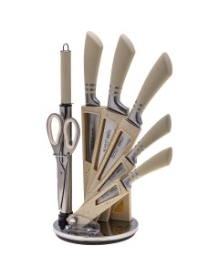 Набор ножей с ножницами и мусатом на пластиковой подставке 8 предметов KSG 911 644 Agness