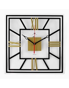 Часы Часы настенные серия Интерьер Рим плавный ход 35 х 35 см Рубин