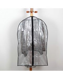 Чехол для одежды 60x90 см PE цвет серый прозрачный Доляна