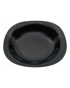Тарелка для супов Homeclub Quadro Classic Black 23 см черная Home club