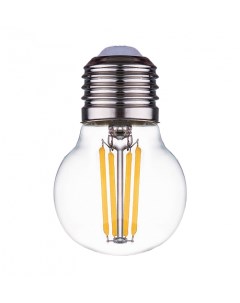 Лампа светодиодная нитевидная прозрачная шар G45 11 Вт 6500 К Е27 Фарлайт