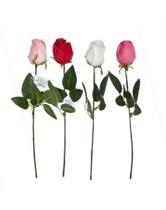 Искусственный цветок Роза реалистик 44 см Flatel