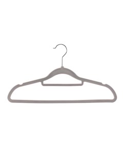Набор вешалок для одежды Non slip Flocking Hanger Grey 10 шт Jeko&jeko