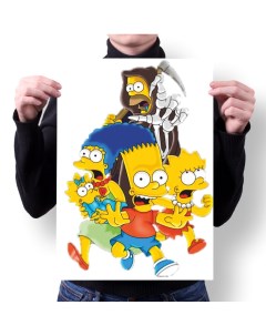Плакат А3 Принт Simpsons Симпсоны 9 Migom