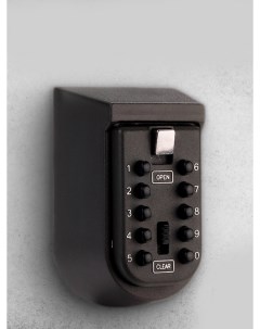Закрытая ключница с кодовым замком бокс сейф для ключей на стену серый металлик Pur purpose
