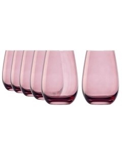 Набор из 6 стаканов 465 мл розовый Elements F3527712 E 6 Stolzle
