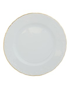 Тарелка десертная Rococo 19 см белая Cmielow