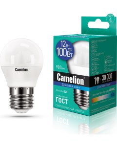 Лампа LED12 G45 865 E27 Camelion