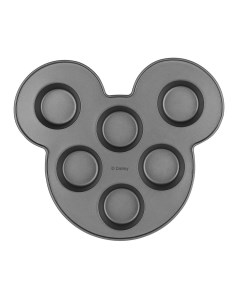 Форма для кексов на 6 шт Mickey Mouse с антипригарным покрытием Moulin villa