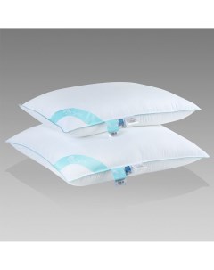 Подушка белая гелевая мягкая для сна Micro gel 70x70 высота 13 см Arya