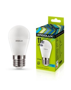 Лампа LED G45 11W E27 4K Ergolux