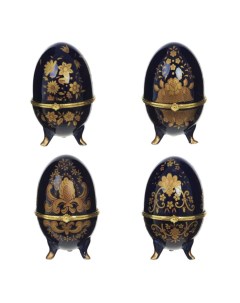 Шкатулка декоративная Яйцо 6 6 10 см 4 вида не набор KSM 726322 Remeco collection