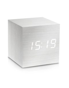 Часы электронные деревянный куб с звуковым управлением VST 869 Белый Daprivet