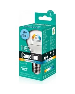 LED13 A60 SD E27 Эл лампа светодиодная с изменением цветовой температуры 13Вт 220 Camelion