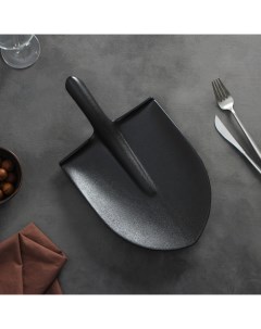 Блюдо для подачи Carbon Лопатка 35 5 см х 20 2 см черная Magistro