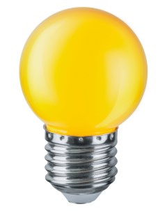 Лампа светодиодная 71830 шар 1 Вт E27 желтый свет Navigator