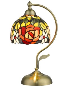 Интерьерная настольная лампа с цветами разноцветная 828 804 01 Velante