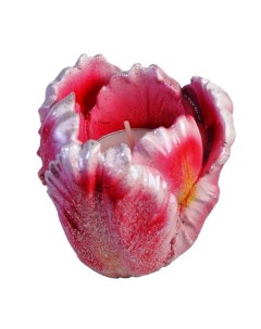 Подсвечник Тюльпан розовый Ремеко