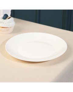 Тарелка обеденная Nova d 20 см белая фарфор Quinsberry