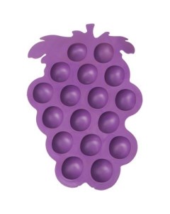 Силиконовая форма для льда Виноград 17 кубиков Фиолетовый Nobrand