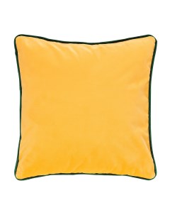 Декоративная подушка Shangri La 40 х 40 см на потайной молнии цвет желтый зеленый Moroshka