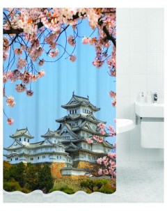 Штора для ванной KYOTO Япония HOT Print 180x200 Bath plus