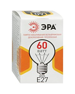 Лампа ДШ P45 Е27 60W Era
