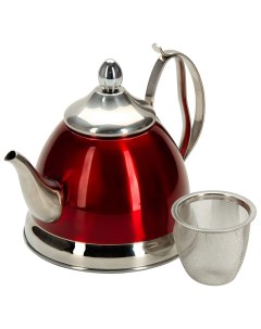 Заварочный чайник 94 1508 Красный серебристый Regent inox