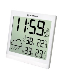 Метеостанция ClimaTemp JC LCD часы белый Bresser