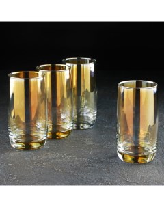 Набор стаканов высоких Золотистый хамелеон 330 мл 4 шт Luminarc