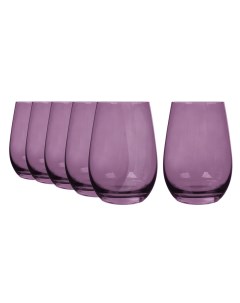 Набор из 6 стаканов 465 мл фиолетовый Elements F3521912 6 Stolzle