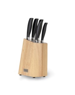 Набор из 6 предметов ножи Fujikawa в деревянной подставке сталь 2708_ Fissman